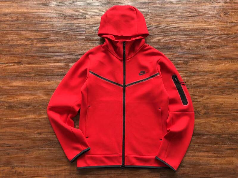 Red Nike Tech Fleece Set