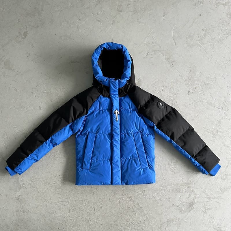Trapstar Irongate Arch Puffer Jacket Black/Blue