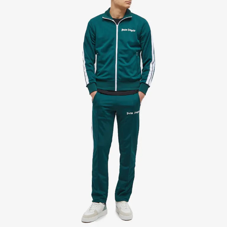 Palm Angels Logo Tracksuit Green Set
