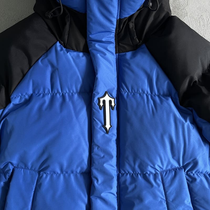 Trapstar Irongate Arch Puffer Jacket Black/Blue