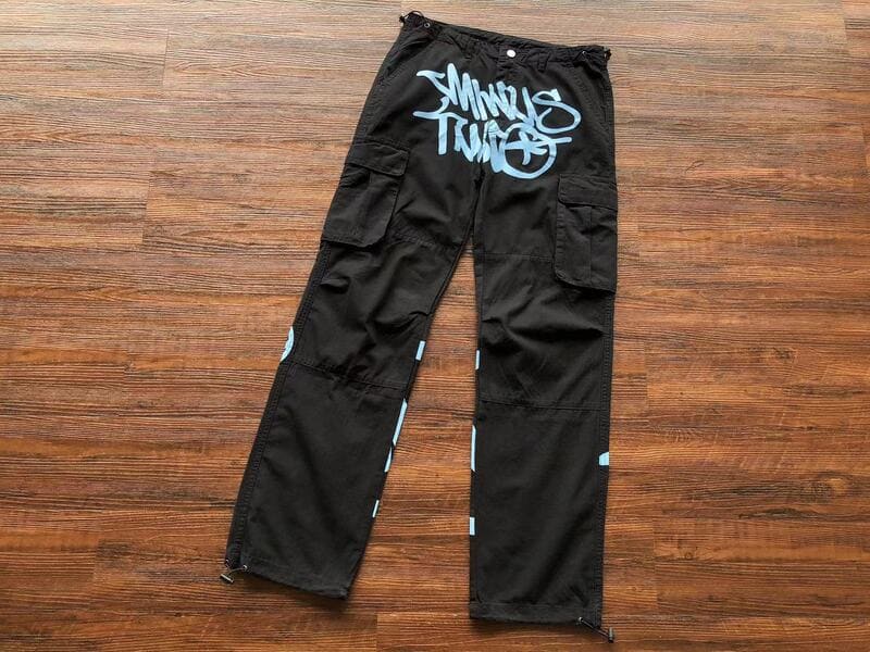 Minus Two Cargo Black/Blue Trousers