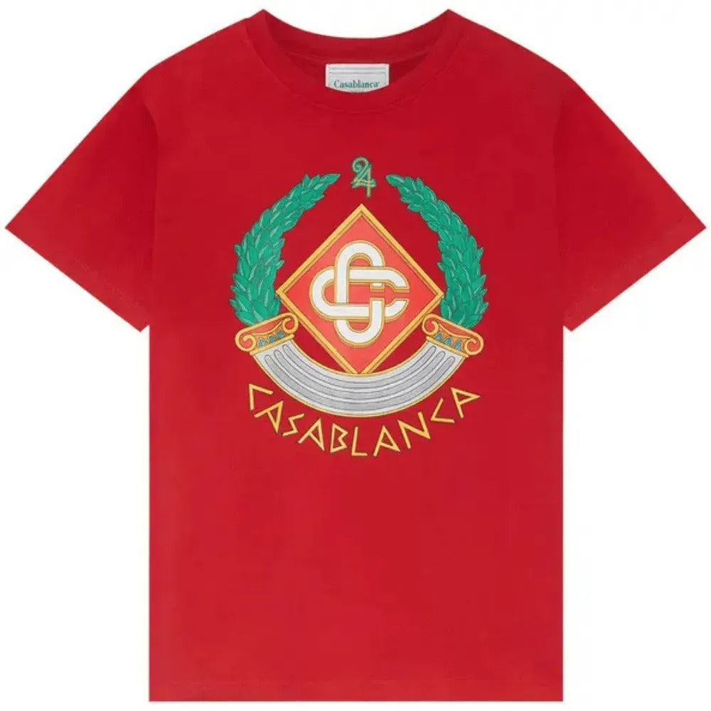 Casablanca Casa Crest Red T-Shirt