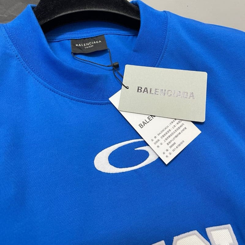 Balenciaga Basketball Series Blue T-shirt