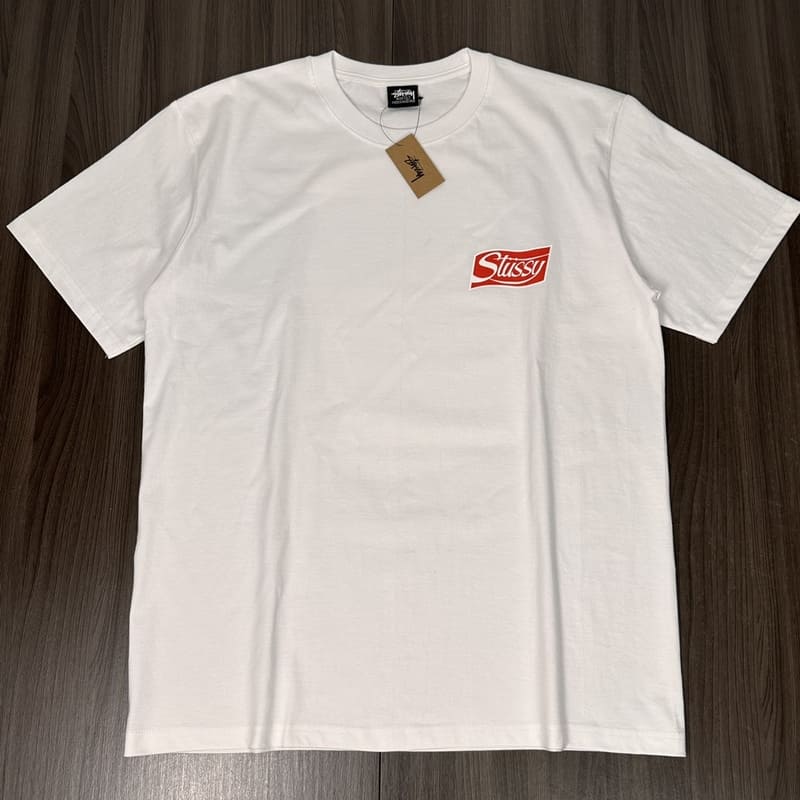 T-Shirt Stussy Soda Can White