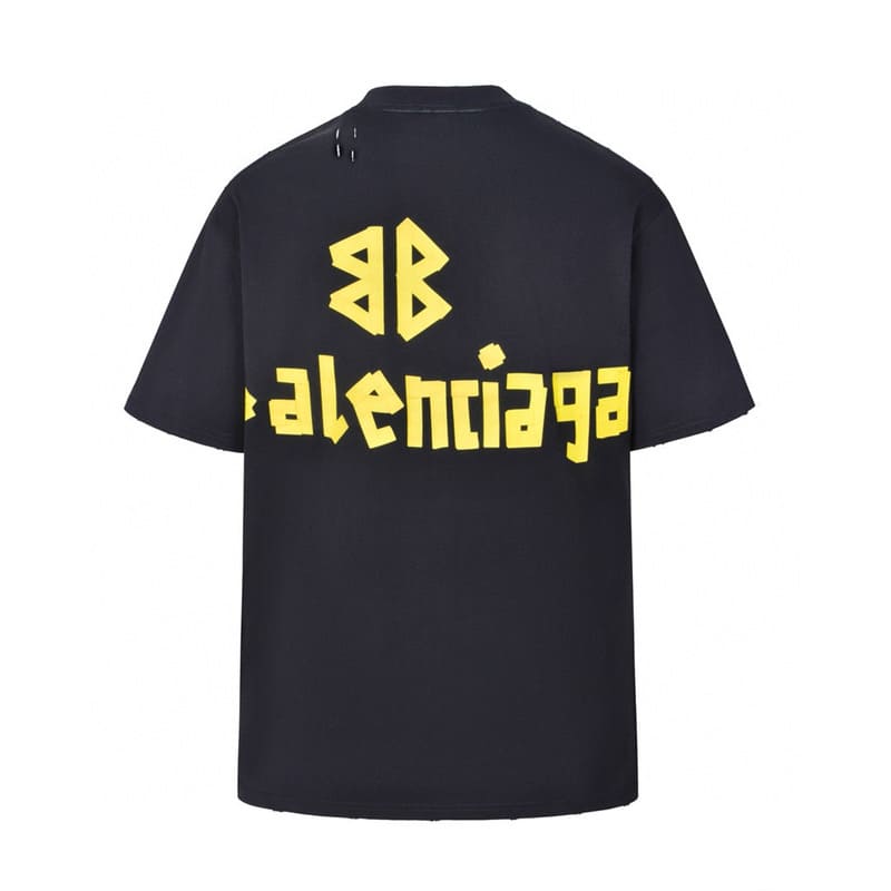 Balenciaga Tape Type Black T-Shirt