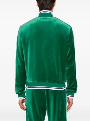 Conjunto Casablanca Veludo Logo Verde Escuro