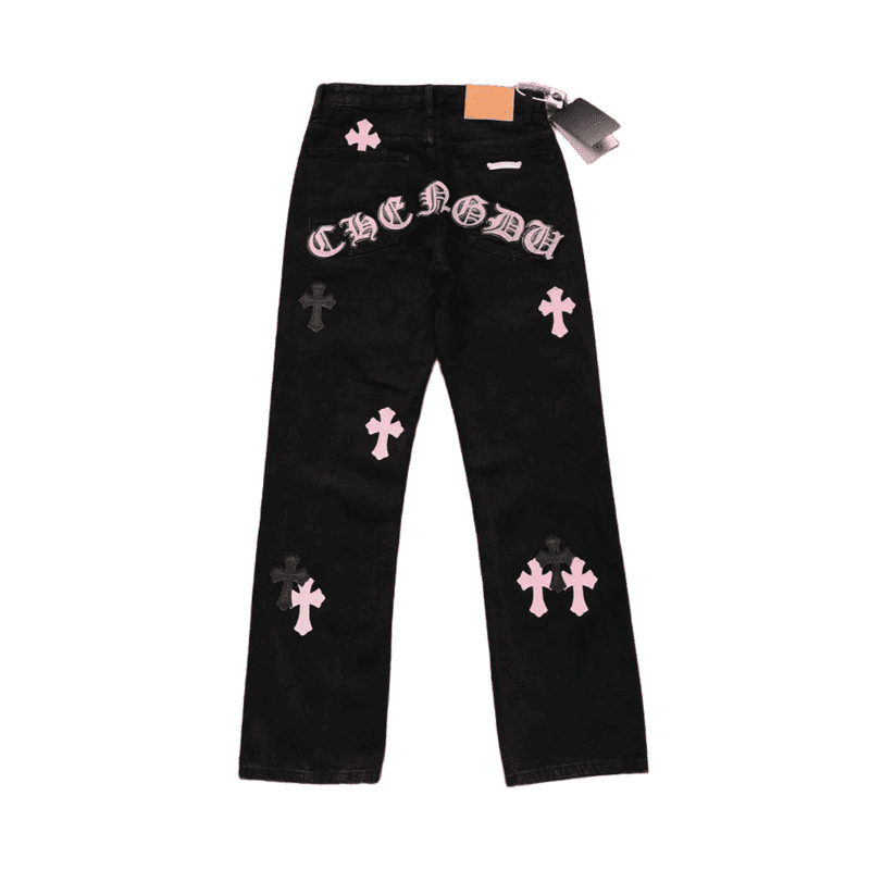 Chrome Hearts Cross Pink Jeans