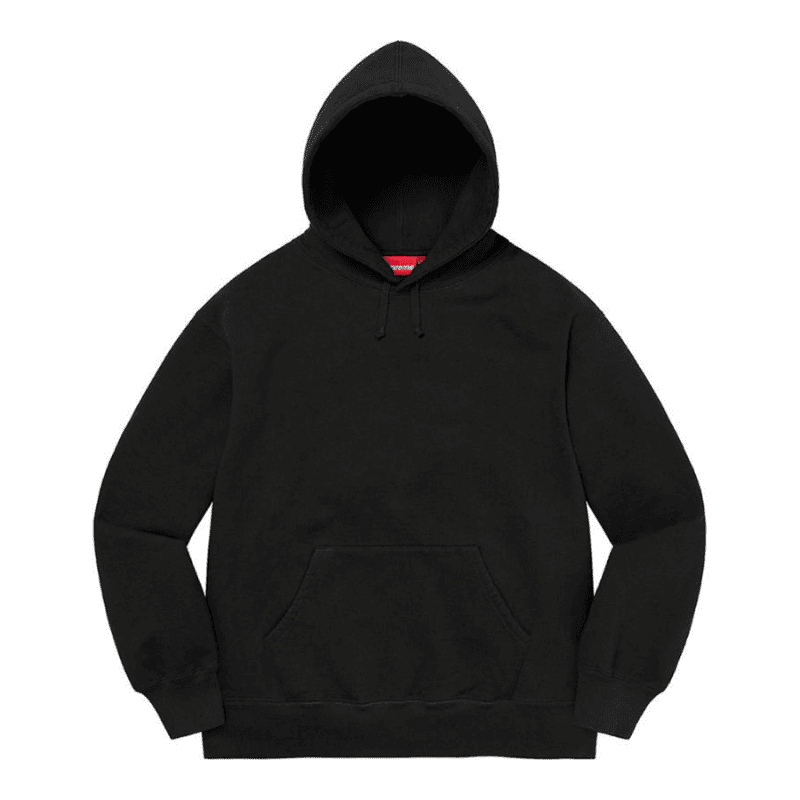 Supreme Satin Appliqué Sweatshirt Black