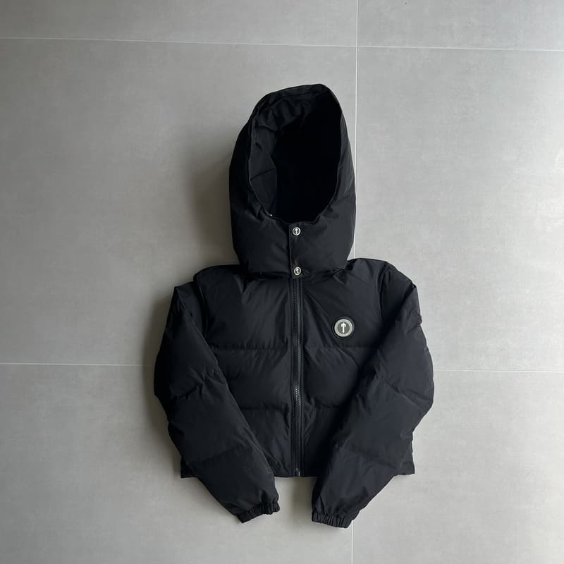 Trapstar Irongate Hooded Puffer Jacket for Women in Black
