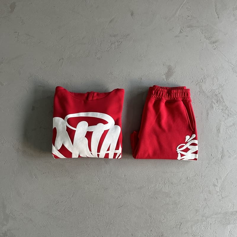 Team Syna Hood Twinset Red