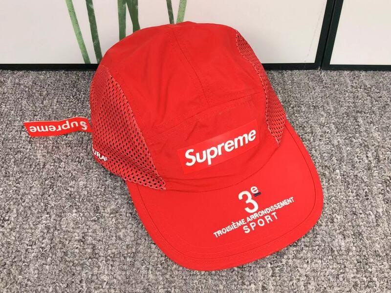 Supreme Mesh Side Panel Camp Cap Red