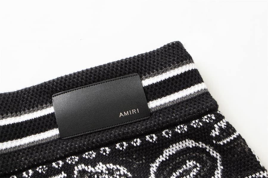 Amiri Bandana B-Ball Sweatpants 'BlackGrey'