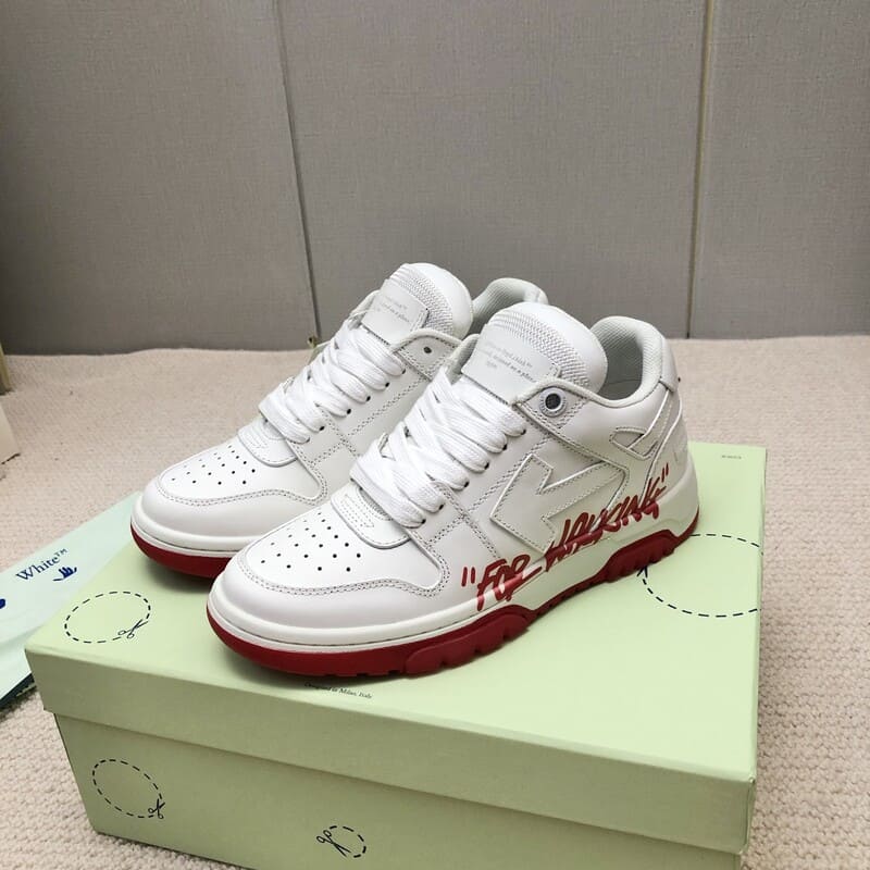 Off-White Out of Office Low For Walking White Red