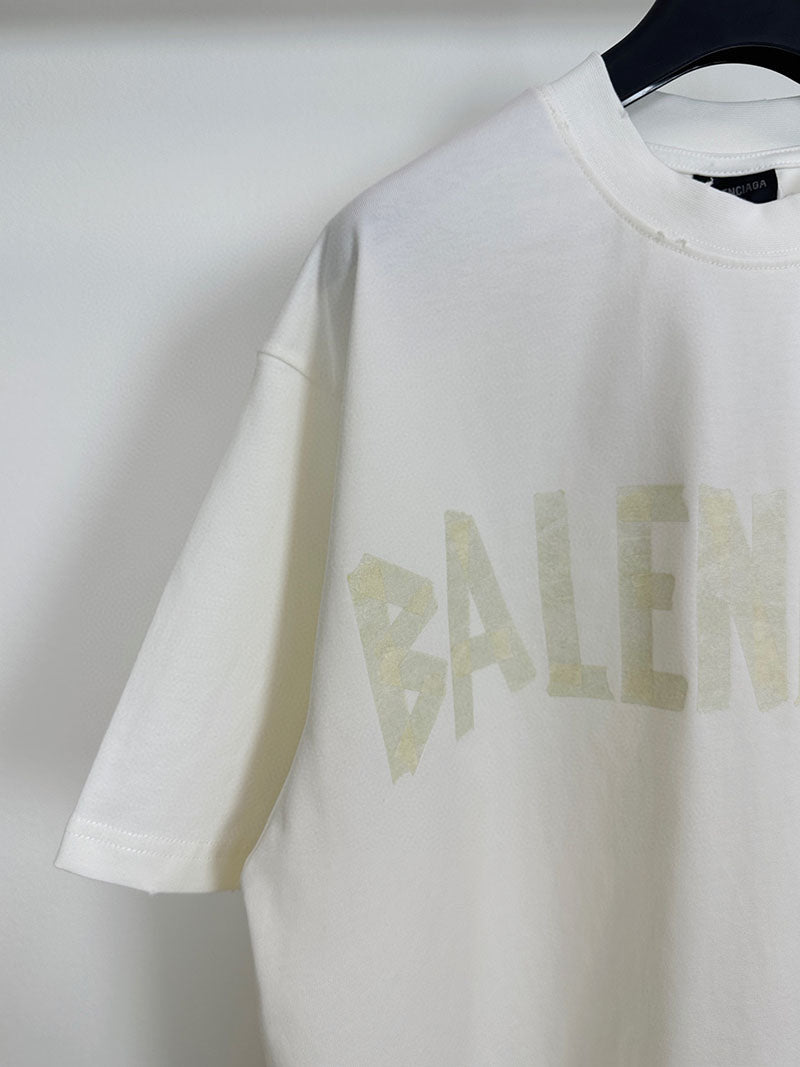 Balenciaga Tape Type T-Shirt White