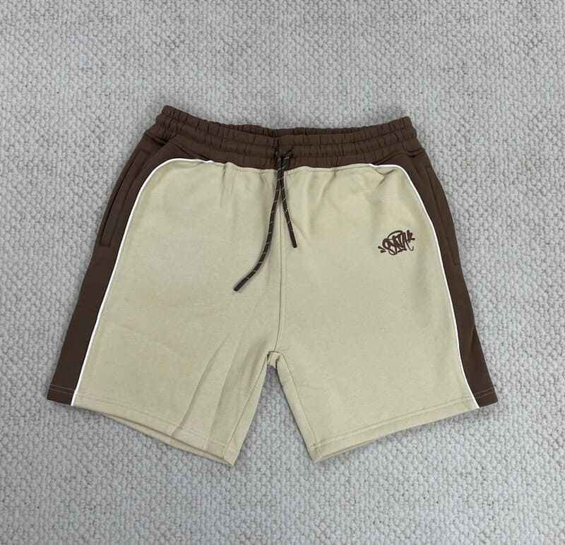 Synaworld Pipe Hoodie & Shorts Set Beige