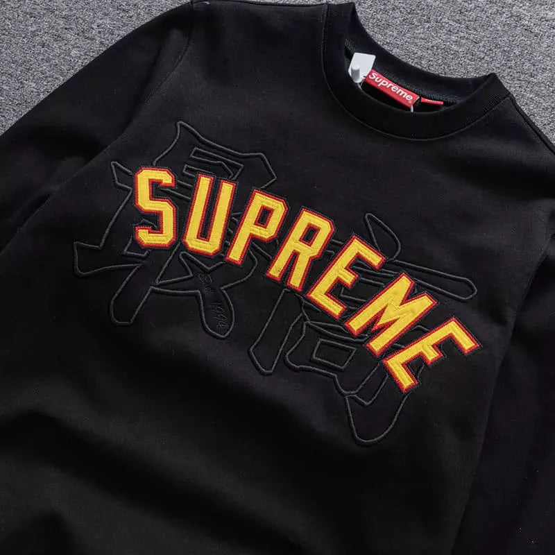 Supreme Kanji Logo Sweatshirt Black