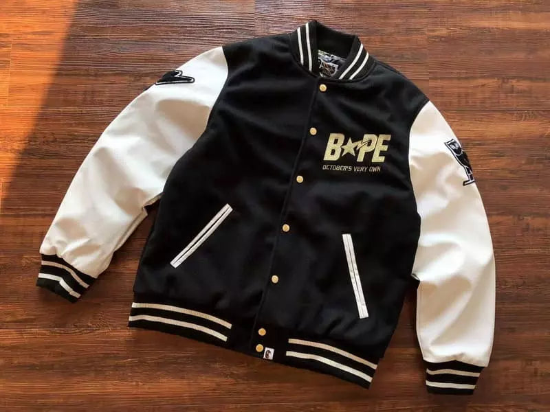 BAPE X OVO Varsity Jacket