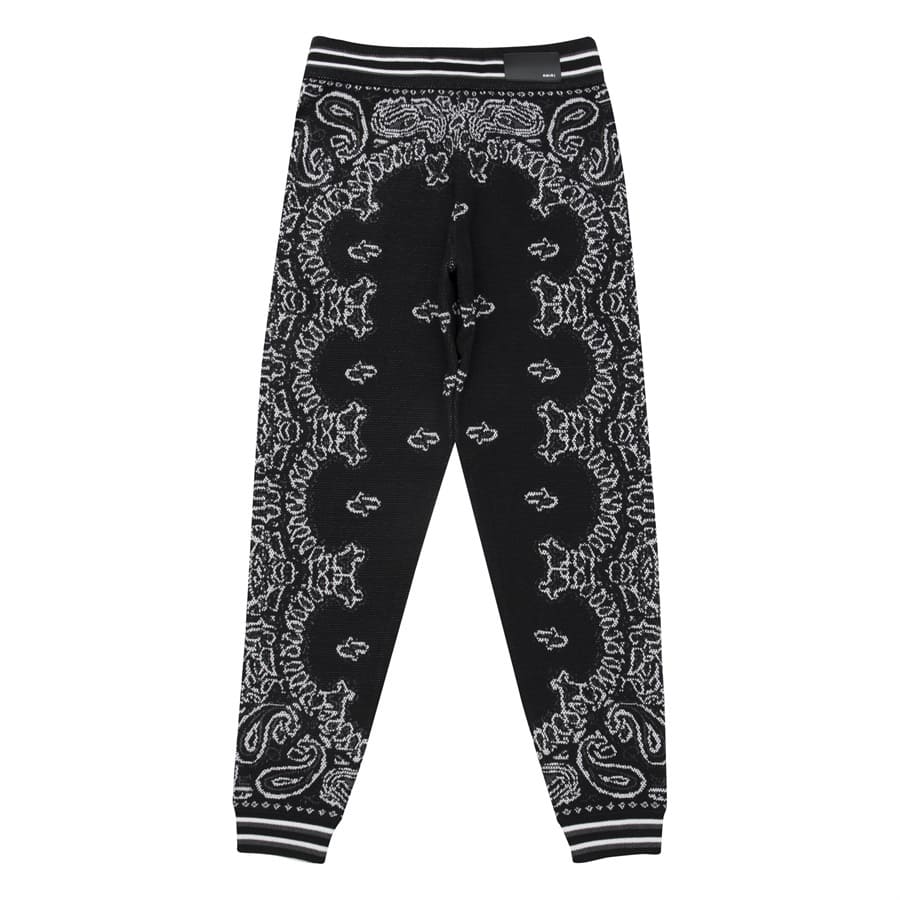 Amiri Bandana B-Ball Sweatpants 'BlackGrey'