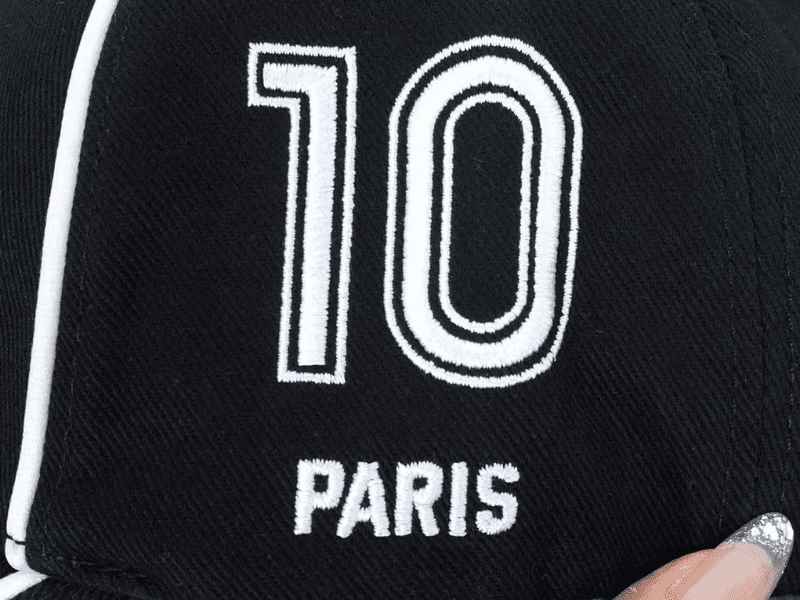 Balenciaga Paris Soccer Cap Black