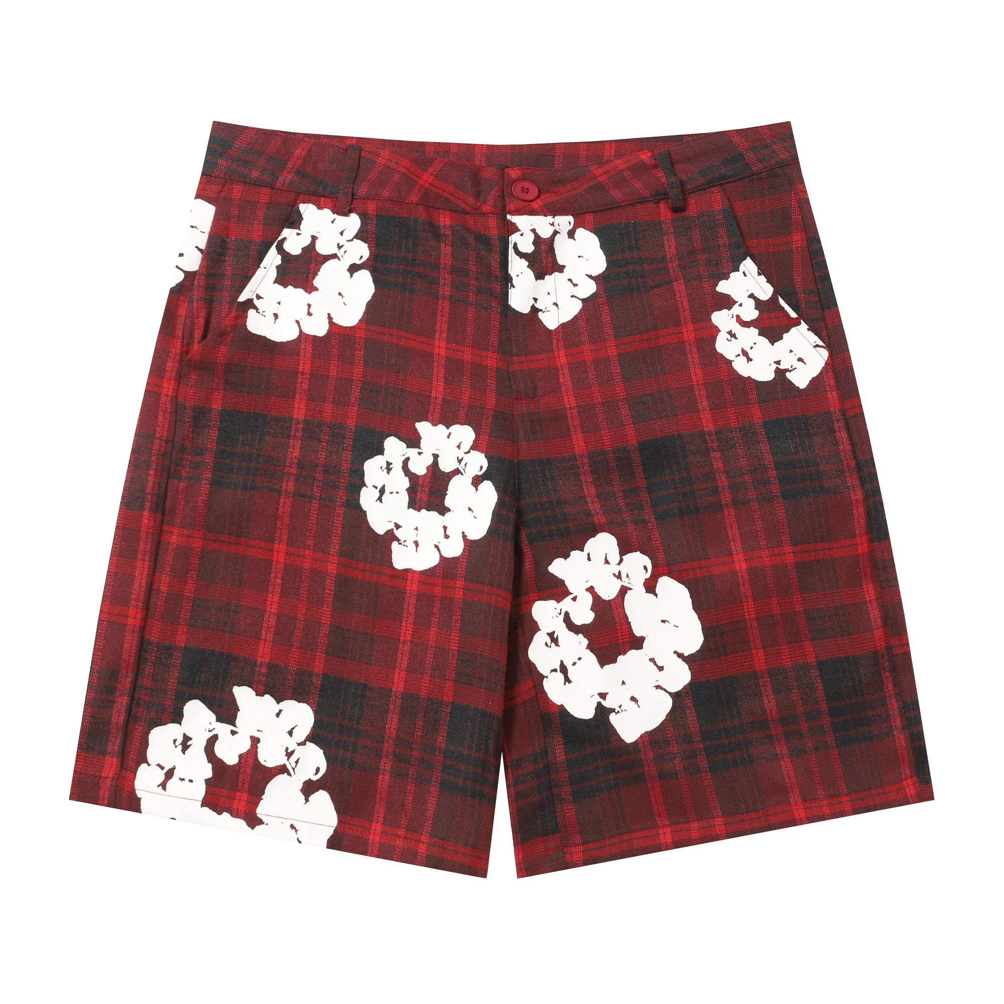 Short Denim Tears Kapok Foam Flower Print