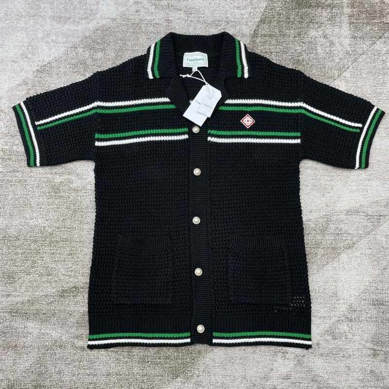 Black and Green Casablanca Crochet Set