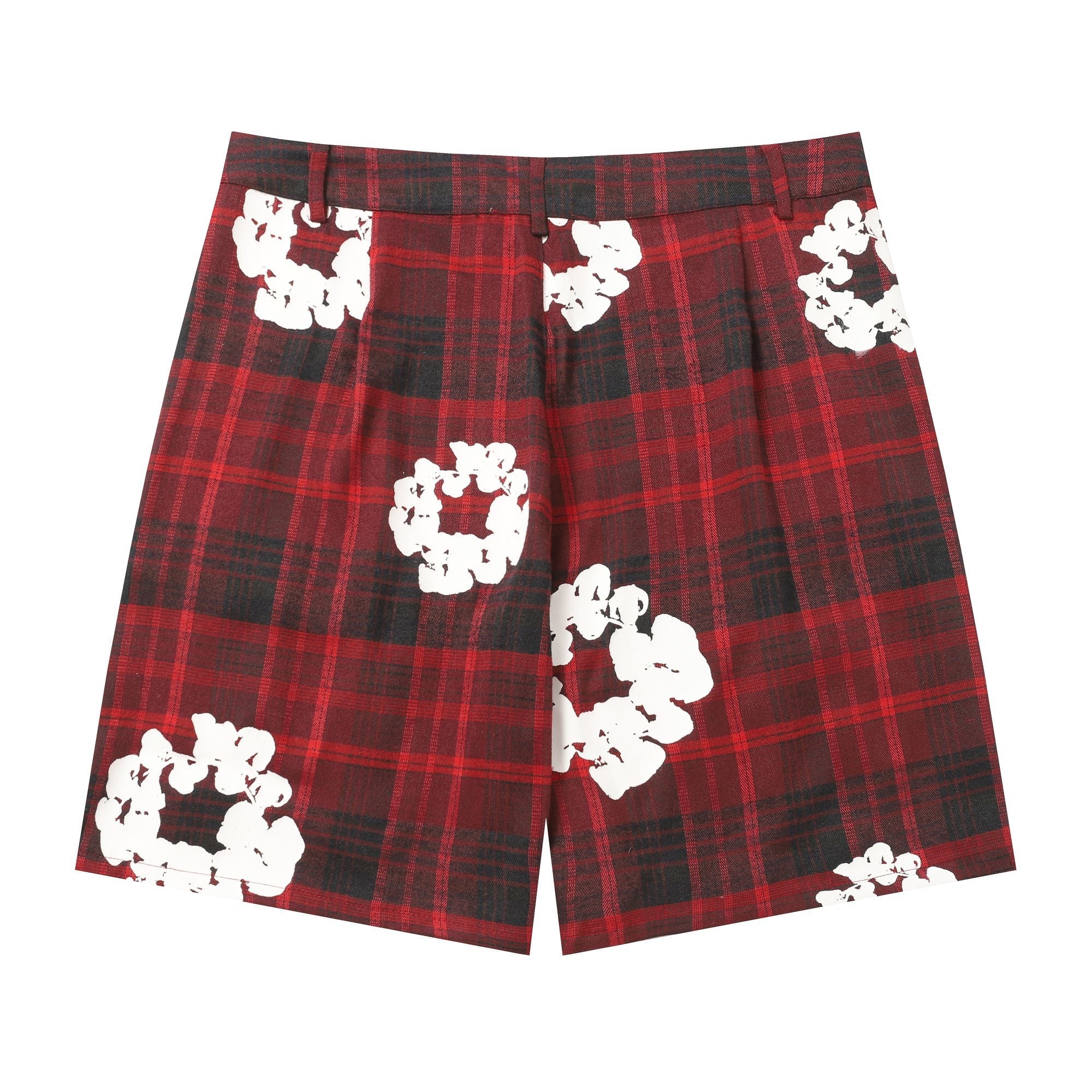 Short Denim Tears Kapok Foam Flower Print