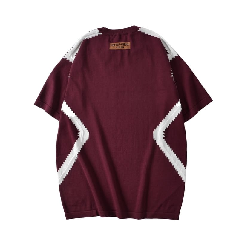 Louis Vuitton Short-Sleeved Cotton Intarsia Crewneck T-Shirt