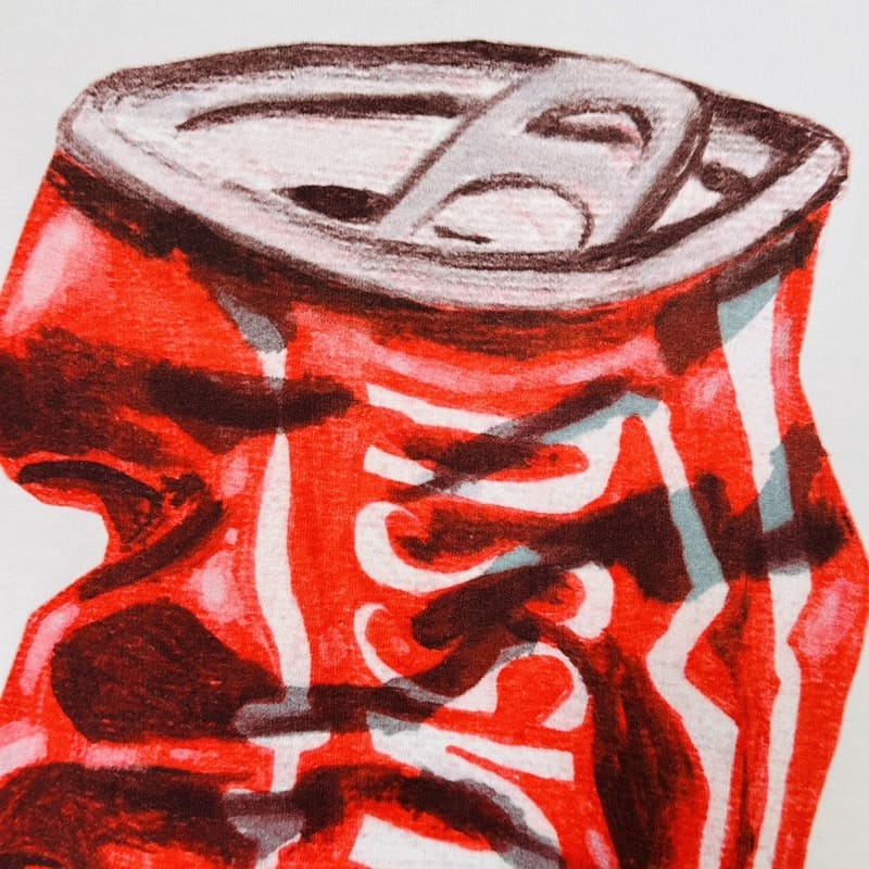 T-Shirt Stussy Soda Can White