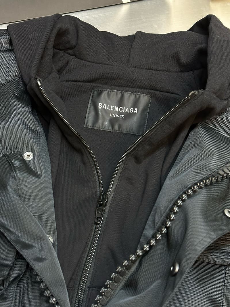 Balenciaga Oversized Parka Jacket In Technical
