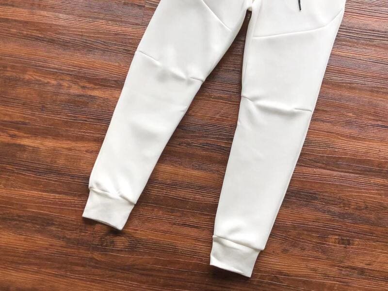 White Nike Tech Fleece Trousers