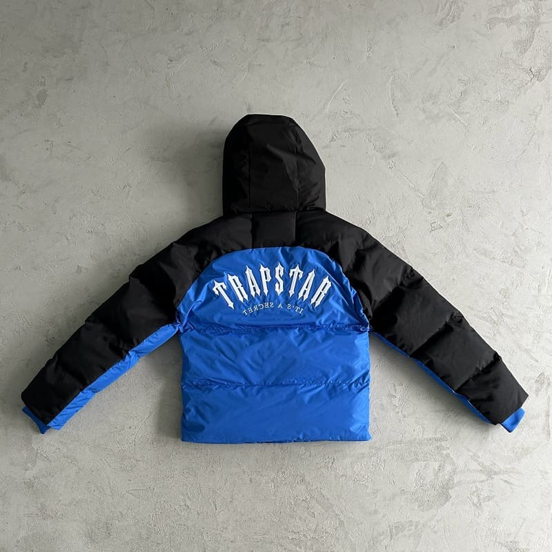Trapstar Irongate Arch Puffer Jacket Black/Blue