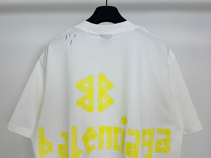 Balenciaga Tape Type T-Shirt White