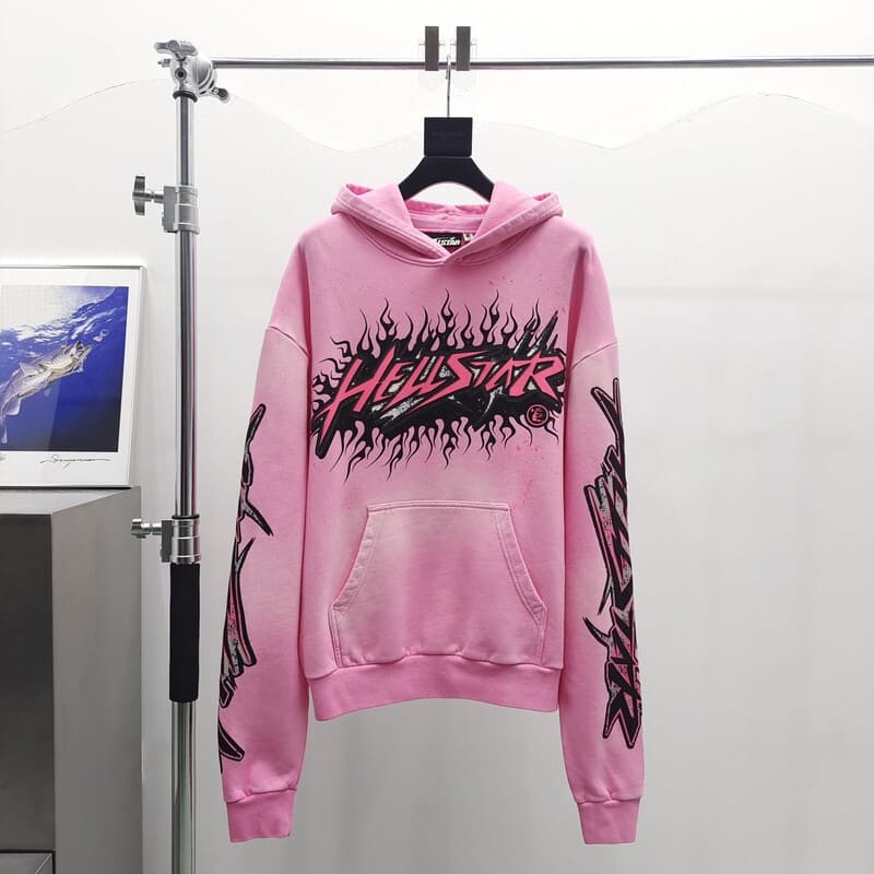 Hellstar Brainwashed Without Brain Pink Sweatshirt