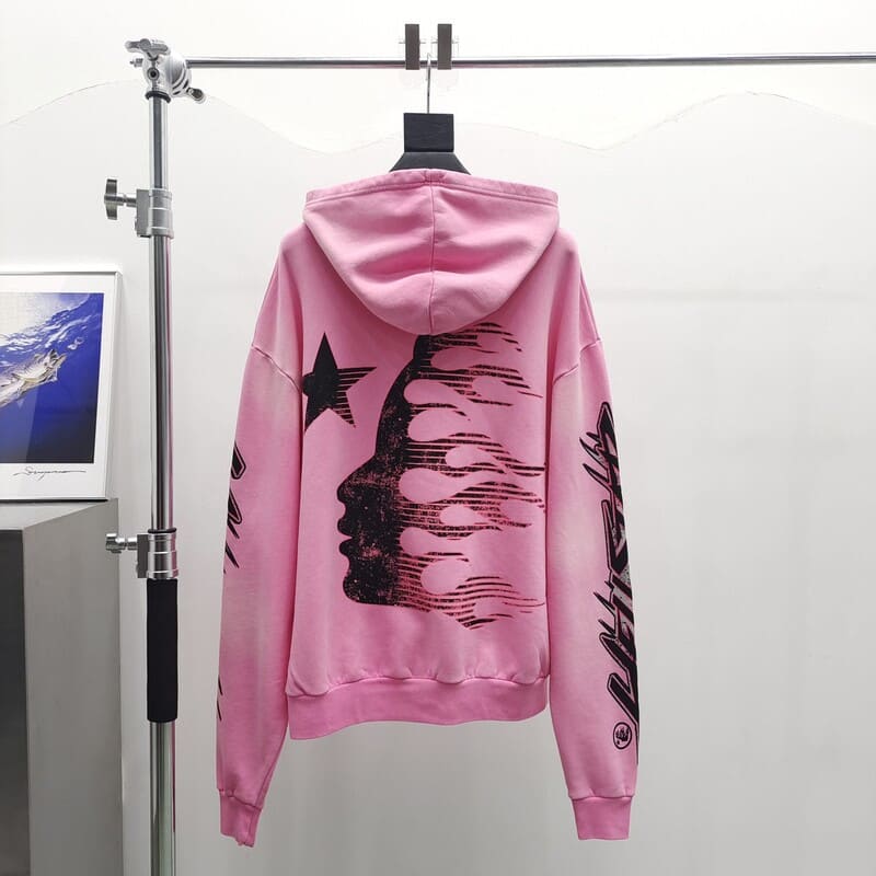 Hellstar Brainwashed Without Brain Pink Sweatshirt