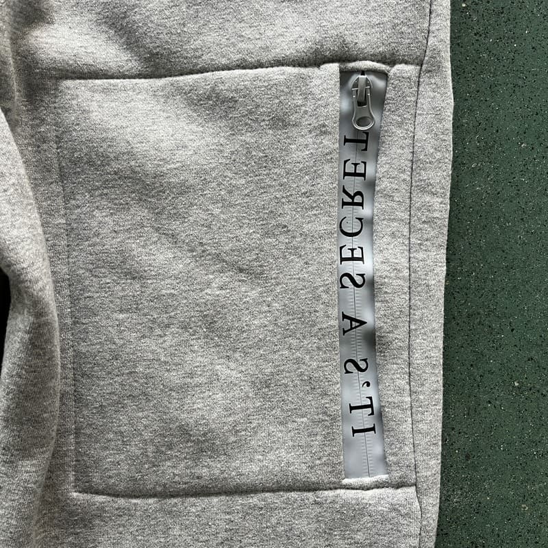 Trapstar Chenille Decoded 2.0 Hoodie Set Grey/Ice Blue