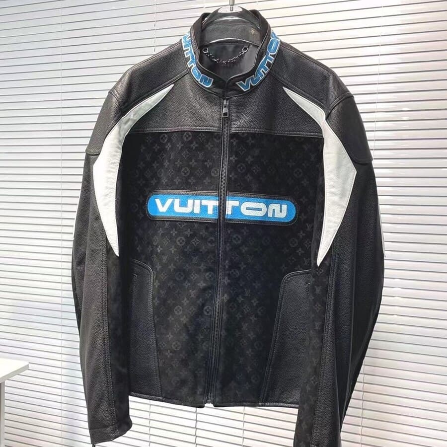 Louis Vuitton Leather Mix Biker Jacket