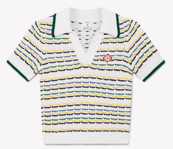 Camisa Casablanca Polo de Algodão Bouclé