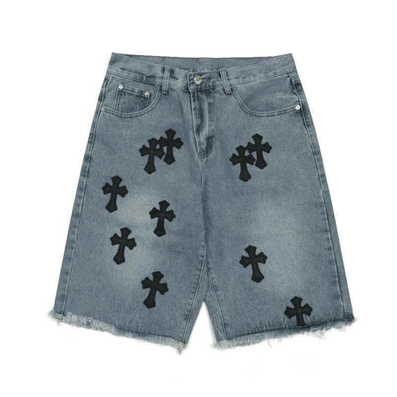 Chrome Hearts Cross Denim Shorts
