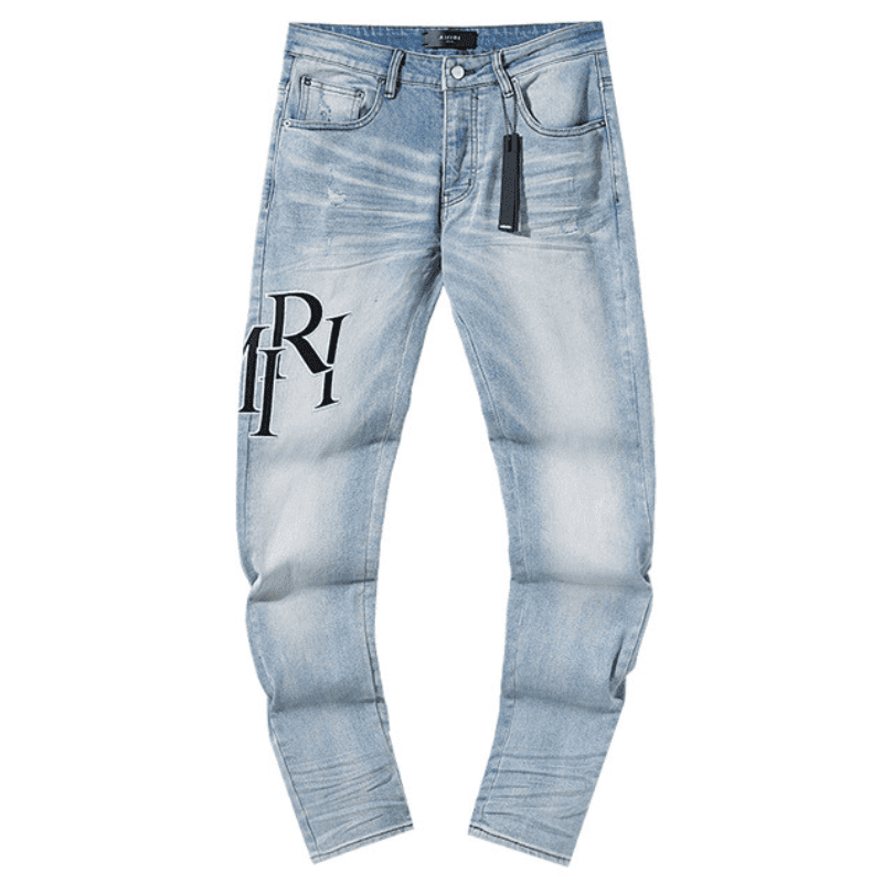 Amiri Jeans Staggered Logo