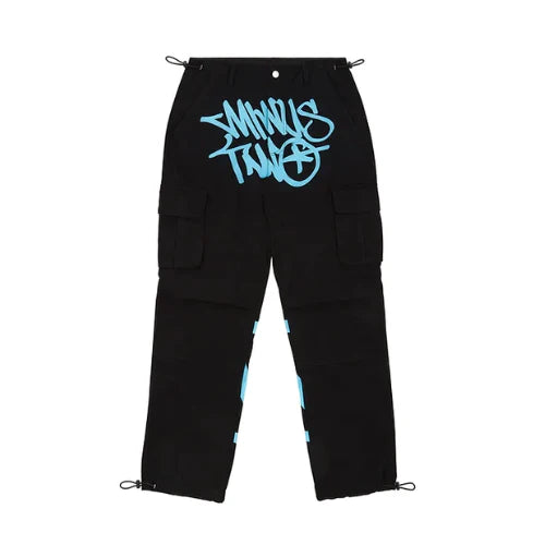 Minus Two Cargo Black/Blue Trousers