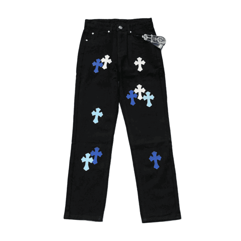 Chrome Hearts Black Jeans