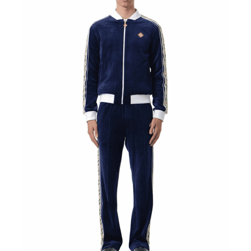 Casablanca Velvet Blue Logo Set