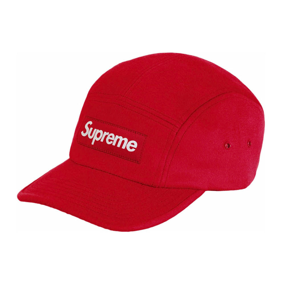 Supreme Washed Chino Twill Camp Cap Red