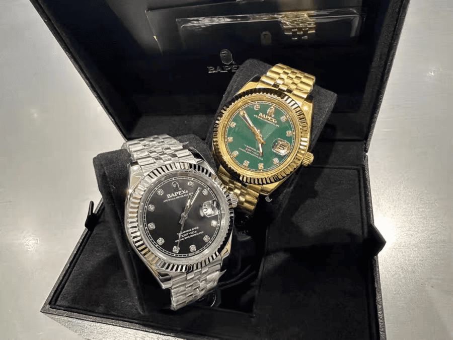 Relógio BAPE Type 6 BAPEX Prata