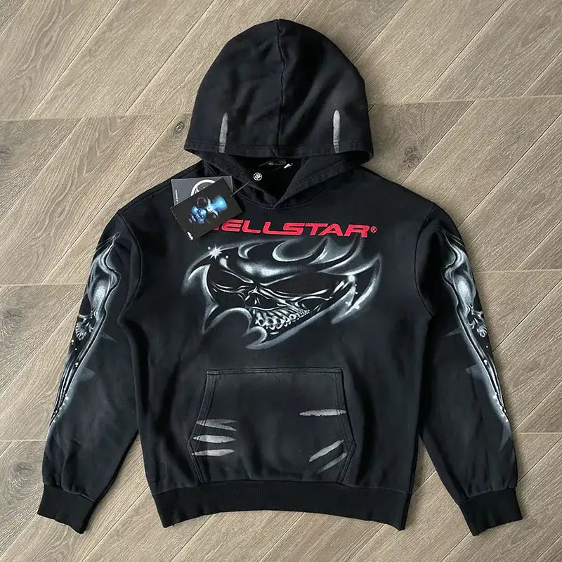 Hellstar Airbrushed Skull Sweatshirt