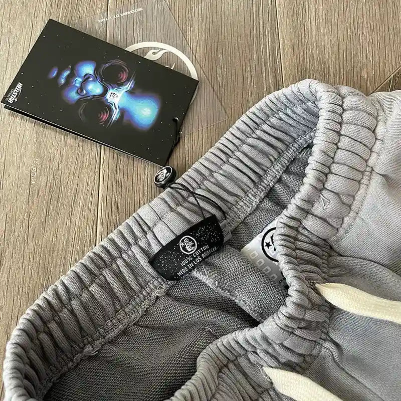 Hellstar Grey Future Flame Grey/Green Trousers
