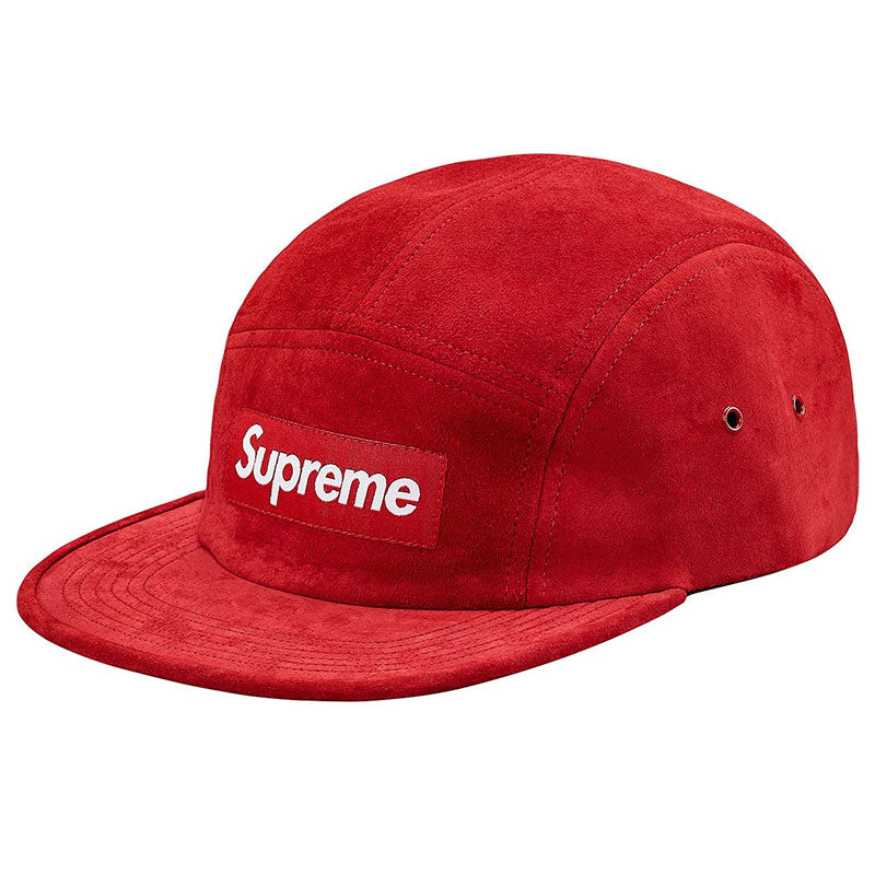 Supreme Suede Camp Cap Red