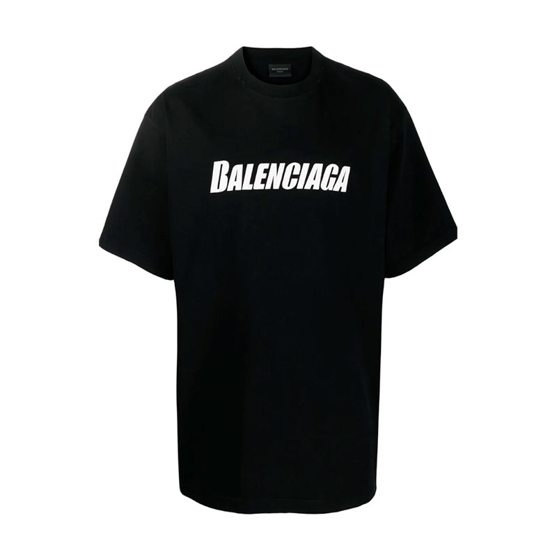 Balenciaga Cracked Logo Distressed T-Shirt