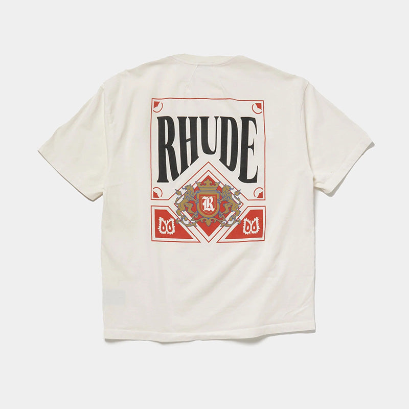 Rhude Card T-Shirt 'Vintage White'