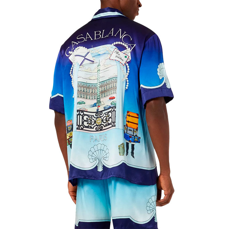 Casablanca Silk Place Vendome Blue Set